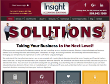 Tablet Screenshot of insightaccountingsolutions.com
